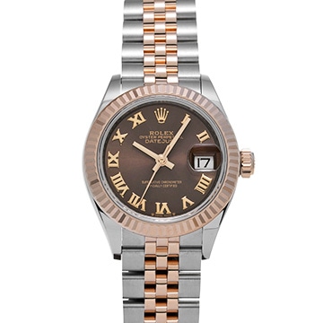 ロレックス レディ デイトジャスト 28 279171 チョコレートブラウン レディース 時計 【中古】【wristwatch】