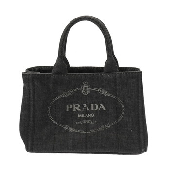 プラダ カナパ カナパ トート ブラック 1BG439 キャンバス レディース バッグ 【中古】【bag】