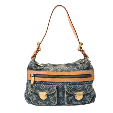 ルイ ヴィトン モノグラムデニム バギー PM ブルー M95049 デニム レディース バッグ 【中古】【bag】
