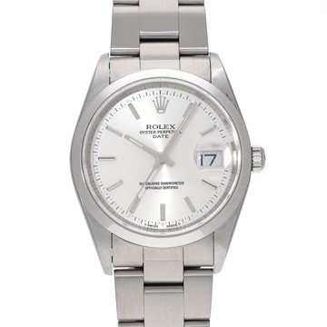 ロレックス オイスターパーペチュアル デイト 15200 シルバー メンズ 時計 【中古】【wristwatch】
