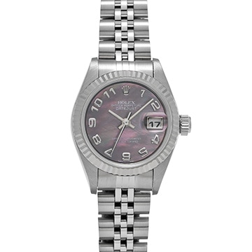 ロレックス デイトジャスト 79174NA ブラックシェル レディース 時計 【中古】【wristwatch】
