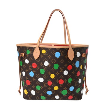 ルイ ヴィトン モノグラムペインティッドドット LV×YK ネヴァーフル MM ブラウン M46381 レザー レディース バッグ 【中古】【bag】