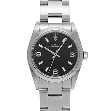 ロレックス オイスターパーペチュアル 77080 ブラック ユニセックス 時計 【中古】【wristwatch】