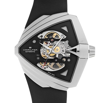 ハミルトン ベンチュラXXL H24625330 ブラック メンズ 時計 【中古】【wristwatch】