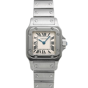 カルティエ サントスガルベ SM W20056D6 シルバー レディース 時計 【中古】【wristwatch】