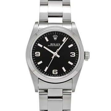 ロレックス オイスターパーペチュアル 77080 ブラック ユニセックス 時計 【中古】【wristwatch】
