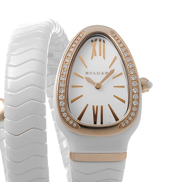 ブルガリ セルペンティ スピガ SPC35WG ホワイト レディース 時計 【中古】【wristwatch】