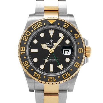 ロレックス GMTマスターII 116713LN ブラック メンズ 時計 【中古】【wristwatch】