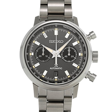 セイコー プロスペックス スピードタイマー メカニカル クロノグラフ SBEC009 グレー/ブラック メンズ 時計 【中古】【wristwatch】