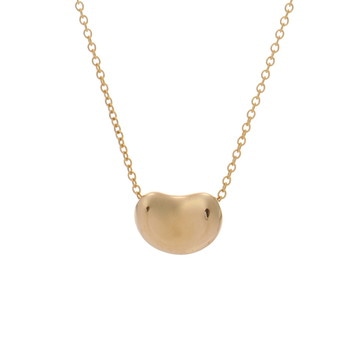 ティファニー ビーンネックレス ゴールド K18イエローゴールド YG レディース ジュエリー 【中古】【jewelry】