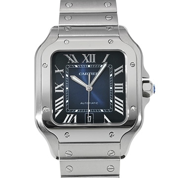 カルティエ サントス ドゥ カルティエ LM WSSA0030 ブルー・グラデーション メンズ 時計 【中古】【wristwatch】
