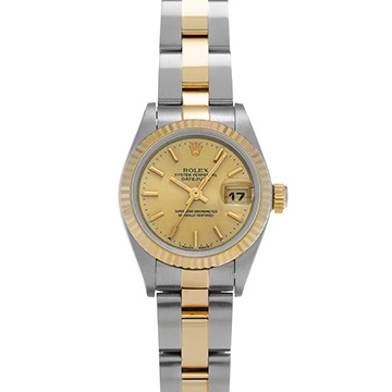 ロレックス デイトジャスト 69173 シャンパン レディース 時計 【中古】【wristwatch】