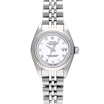 ロレックス デイトジャスト 69174 ホワイト レディース 時計 【中古】【wristwatch】