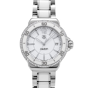 タグ ホイヤー フォーミュラ1 クォーツ WAH1213.BA0861 ホワイト レディース 時計 【中古】【wristwatch】