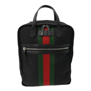 グッチ バックパック ブラック 619748 001998 キャンバス/レザー ユニセックス バッグ 【中古】【bag】