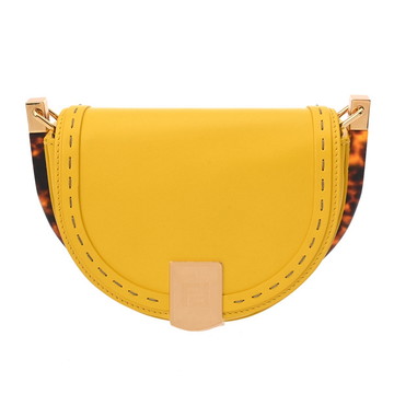 フェンディ ムーンライト イエロー 8BT346 ABVL 120805-218 カーフレザー レディース バッグ 【中古】【bag】