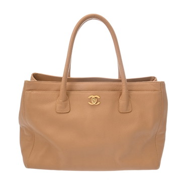 シャネル エグゼクティブトート 2WAY ベージュ A93125 キャビアスキン レディース バッグ 【中古】【bag】