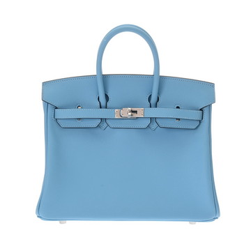 エルメス バーキン 25 セレスト ヴォースイフト レディース バッグ 【未使用】【bag】