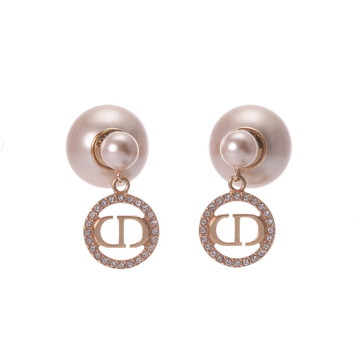 ディオール DIOR TRIBALES  ゴールド/ピンク メタル/クリスタル/レジンパール レディース ジュエリー 【中古】【jewelry】