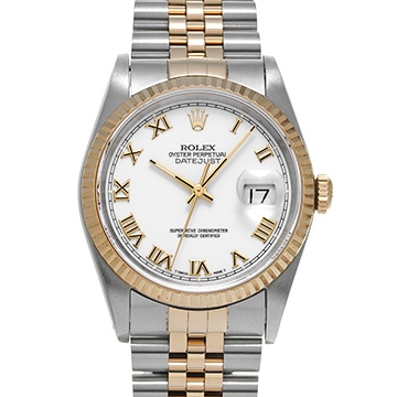ロレックス デイトジャスト 16233 ホワイト メンズ 時計 【中古】【wristwatch】
