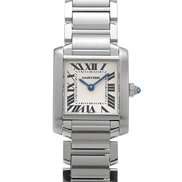 カルティエ タンクフランセーズ SM W51008Q3 シルバー レディース 時計 【中古】【wristwatch】