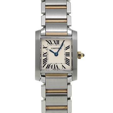 カルティエ タンク フランセーズ SM W51007Q4 シルバー レディース 時計 【中古】【wristwatch】
