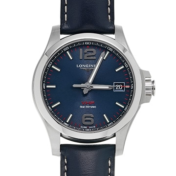 ロンジン コンクエスト V.H.P L3.716.4.96.0 ブルー メンズ 時計 【中古】【wristwatch】