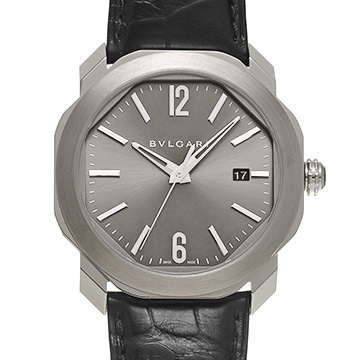 ブルガリ オクト ローマ OC41S グレー メンズ 時計 【中古】【wristwatch】