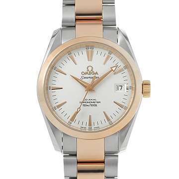 オメガ シーマスター アクアテラ 2304.30 ホワイト メンズ 時計 【中古】【wristwatch】