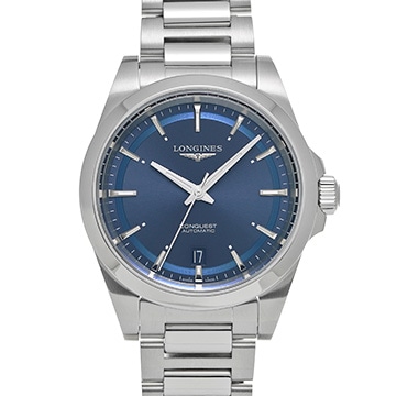 ロンジン コンクエスト L3.720.4.92.6 ブルー メンズ 時計 【中古】【wristwatch】