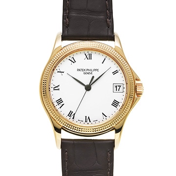 パテック フィリップ カラトラバ 5117J-001 ホワイト メンズ 時計 【中古】【wristwatch】