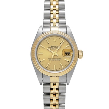 ロレックス デイトジャスト 79173 シャンパン レディース 時計 【中古】【wristwatch】