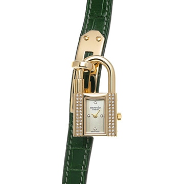 エルメス ケリーウォッチ KE1.272 シルバー/ダイヤモンド レディース 時計 【中古】【wristwatch】