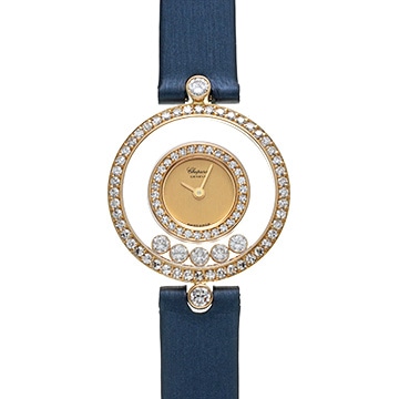 ショパール ハッピーダイヤモンド 20/3957 シャンパン/ダイヤモンド レディース 時計 【中古】【wristwatch】
