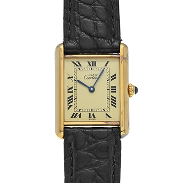 カルティエ マストタンク LM ヴェルメイユ 590005 イエロー ユニセックス 時計 【中古】【wristwatch】