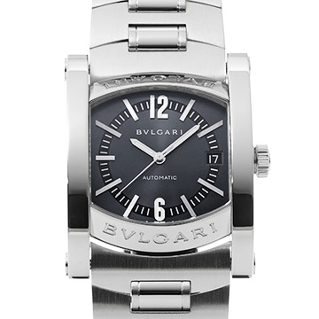 ブルガリ アショーマ AA44S ブルーグレー メンズ 時計 【中古】【wristwatch】