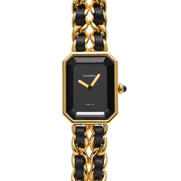 シャネル プルミエール S H0001 ブラック レディース 時計 【中古】【wristwatch】