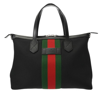 グッチ 2way トートバッグ ブラック 630923 520981 キャンバス/レザー ユニセックス バッグ 【中古】【bag】