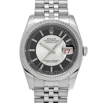 ロレックス デイトジャスト 116234 シルバー/ブラック メンズ 時計 【中古】【wristwatch】