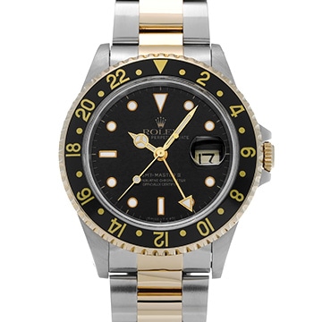 ロレックス GMTマスターII 16713 ブラック メンズ 時計 【中古】【wristwatch】