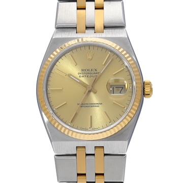 ロレックス オイスタークォーツ デイトジャスト 17013 シャンパン メンズ 時計 【中古】【wristwatch】