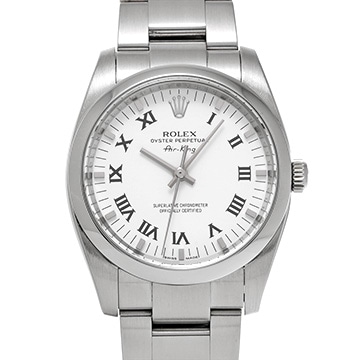 ロレックス エアキング 114200 ホワイト メンズ 時計 【中古】【wristwatch】