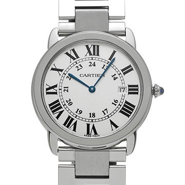 カルティエ ロンドソロ  LM W6701005 シルバー メンズ 時計 【中古】【wristwatch】