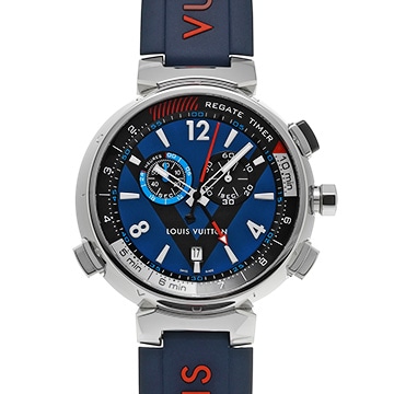 ルイ ヴィトン タンブール レガッタ ルイ・ヴィトンカップ Q102DZ ブルー/レッド/ブラック メンズ 時計 【中古】【wristwatch】