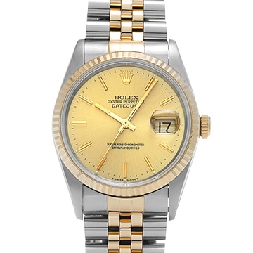 ロレックス デイトジャスト 16233 シャンパン メンズ 時計 【中古】【wristwatch】