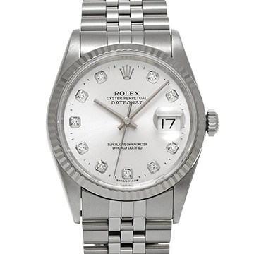 ロレックス デイトジャスト 16234G シルバー/ダイヤモンド メンズ 時計 【中古】【wristwatch】