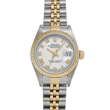 ロレックス デイトジャスト 79173 ホワイト レディース 時計 【中古】【wristwatch】