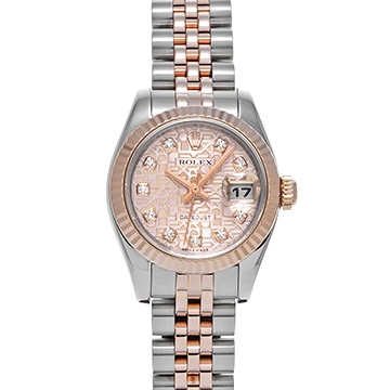 ロレックス デイトジャスト 179171G ピンクコンピュータ/ダイヤモンド レディース 時計 【中古】【wristwatch】