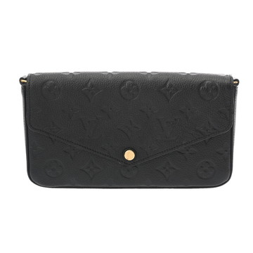 ルイ ヴィトン モノグラムアンプラント ポシェットフェリシー ノワール M82477 レザー レディース バッグ 【中古】【bag】
