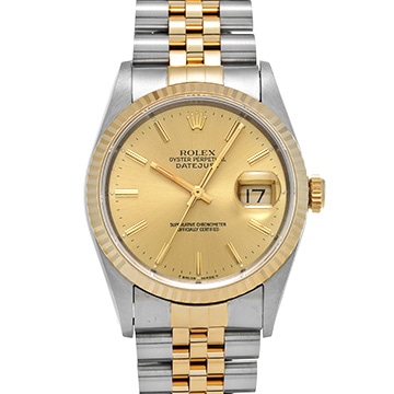 ロレックス デイトジャスト 16233 シャンパン メンズ 時計 【中古】【wristwatch】